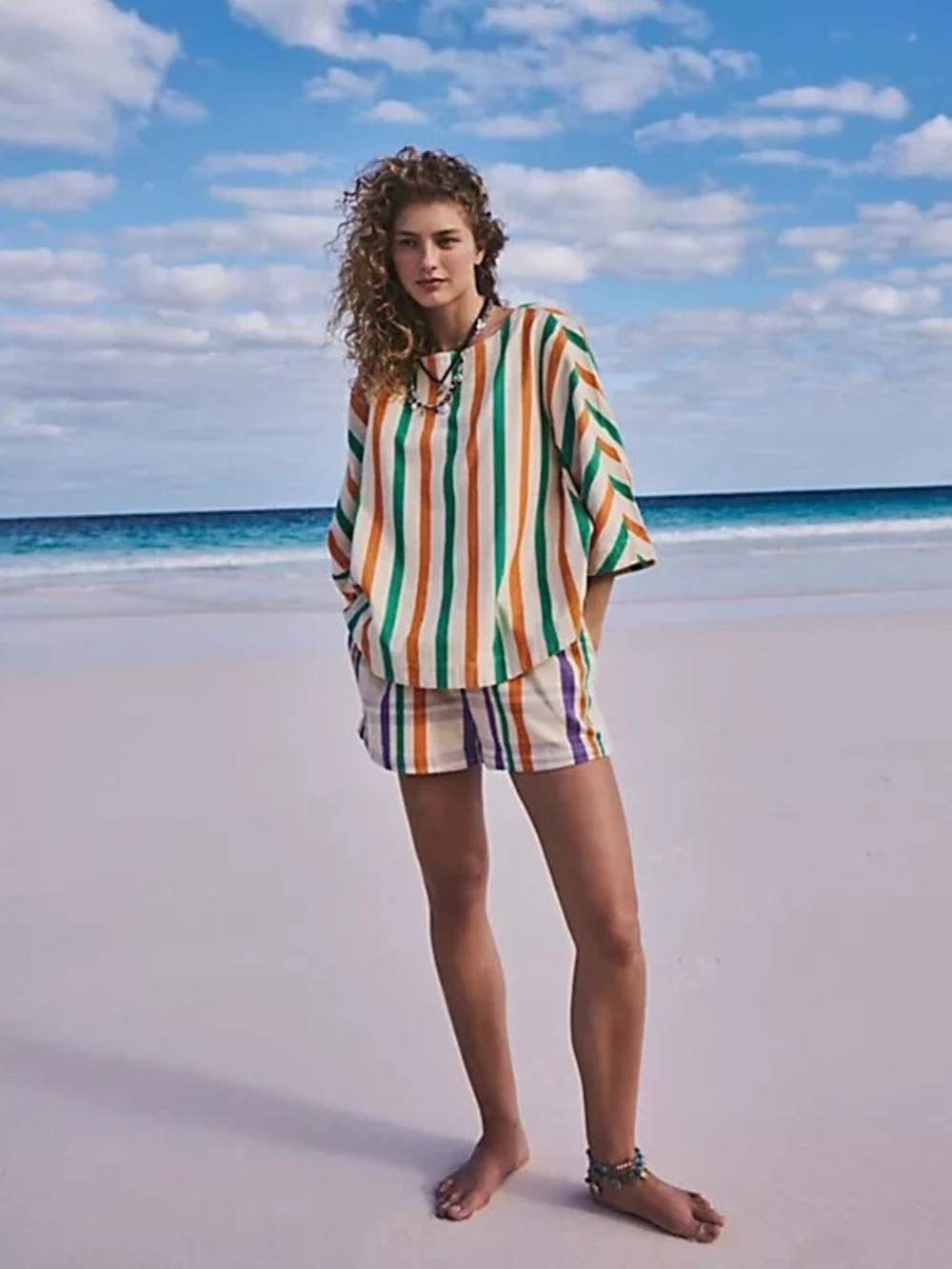 Free People Free-est The Tone Set, Sand Combo, Size XS